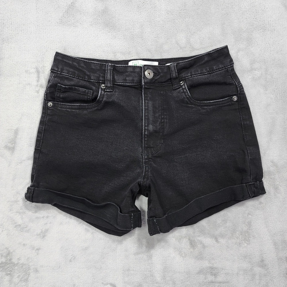 RE Generation By Celebrity Pink Shorts‎ Womens 5/27 Juniors Black Denim Stretch